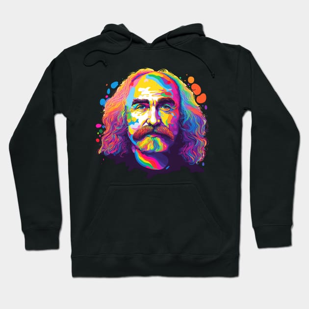 David Crosby / Retro Original Fan Design Hoodie by DankFutura